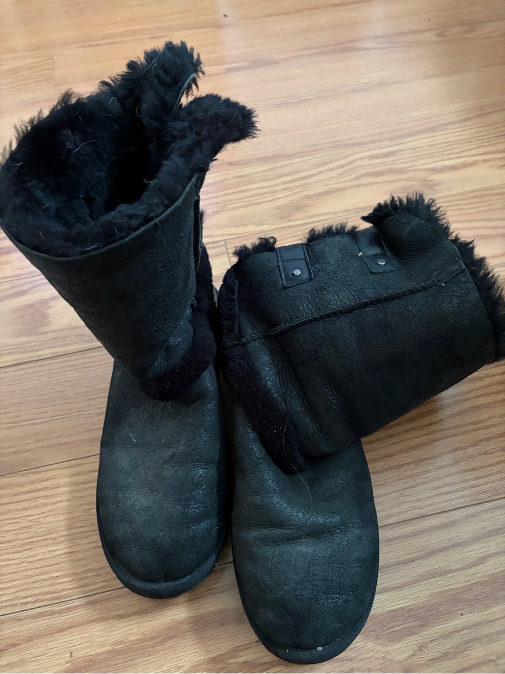UGG Women's Becket Waterproof Leather Moto Boot
